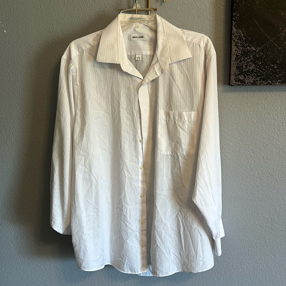 Pierre Cardin white button down.